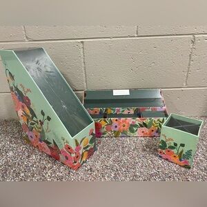Rifle paper co Floral Desk Organizer Set